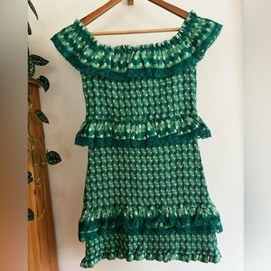 Tularosa Teri Dress in Kelly Green, M